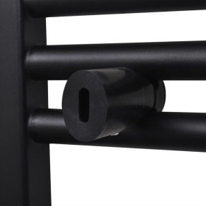 Radiator port-prosop incălzire baie, curbat, 500 x 1160 mm, negru - Img 5