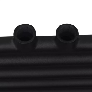 Radiator port-prosop incălzire centrală baie, drept, 600x764 mm, negru - Img 6