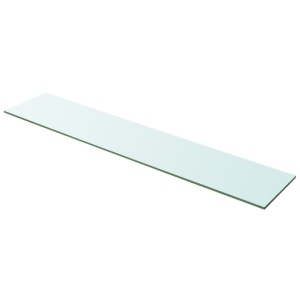 Rafturi, 2 buc., 100 x 20 cm, panouri sticlă transparentă - Img 2