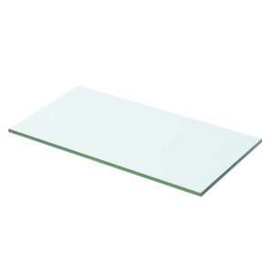 Rafturi, 2 buc., 50 x 20 cm, panouri sticlă transparentă - Img 2