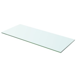 Rafturi, 2 buc., 60 x 20 cm, panouri sticlă transparentă - Img 2