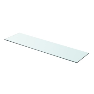Rafturi, 2 buc., 80 x 20 cm, panouri sticlă transparentă - Img 2