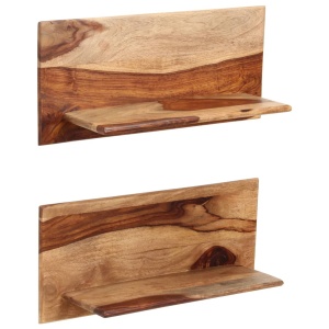 Rafturi de perete, 2 buc., 58x26x20 cm, lemn masiv de sheesham - Img 11