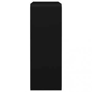 Rafturi de perete cub, 3 buc., negru, MDF - Img 12