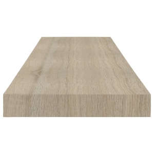 Rafturi de perete suspendate 4 buc., stejar, 80x23,5x3,8 cm MDF - Img 5