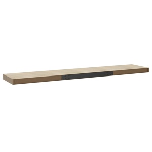 Rafturi perete suspendate, 4 buc., stejar, 120x23,5x3,8 cm, MDF - Img 7