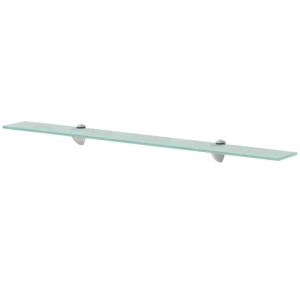Rafturi suspendate, 2 buc., 90 x 10 cm, sticlă, 8 mm - Img 2