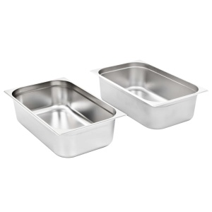 Recipiente Gastronorm 2 buc. GN 1/1 150 mm oțel inoxidabil - Img 2