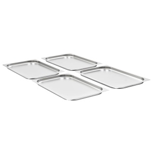 Recipiente Gastronorm 4 buc. GN 1/1 20 mm oțel inoxidabil - Img 2