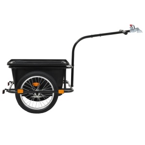 Remorcă de bicicletă pentru mărfuri, 50 L, negru - Img 2