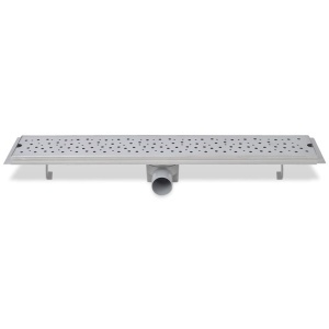 Rigolă duș liniară, model bule, oțel inoxidabil, 730 x 140 mm - Img 8