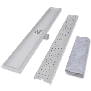 Rigolă duș liniară, model bule, oțel inoxidabil, 930 x 140 mm - Img 3
