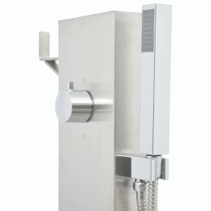 Robinet de duș pentru grădină, 110 cm, oțel inoxidabil - Img 5