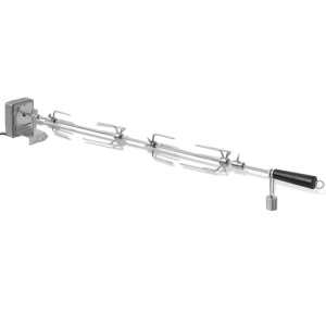 Rotisor cu motor profesional pentru grătar, oțel, 1000 mm - Img 3