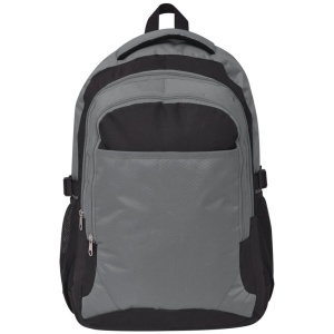Rucsac pentru școală, 40 L, negru și gri - Img 4