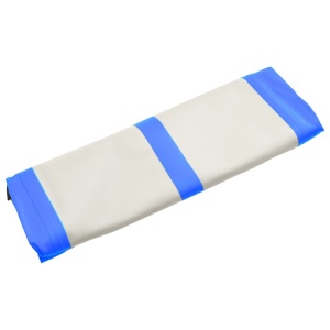 Saltea gimnastică gonflabilă cu pompă albastru 800x100x15cm PVC - Img 10