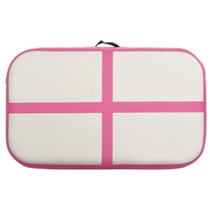 Saltea gimnastică gonflabilă cu pompă roz 60x100x10 cm PVC - Img 8