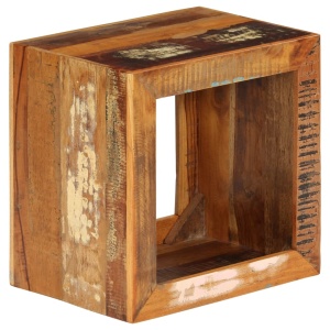 Scaun, 40x30x40 cm, lemn masiv reciclat - Img 10