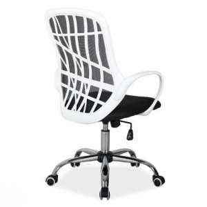 Scaun directorial mesh SL Dexter alb - negru - Img 2