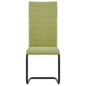 Scaune de bucătărie consolă, 2 buc., verde, textil - Img 3