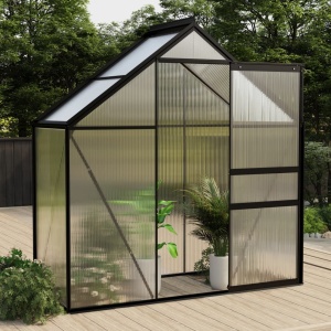 Seră, antracit, 1,33 m² aluminiu