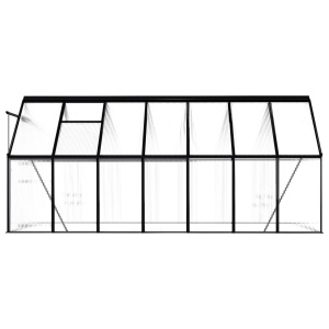 Seră, antracit, 8,17 m², aluminiu - Img 3