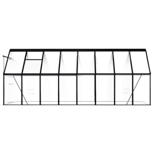 Seră, antracit, 9,31 m², aluminiu - Img 6