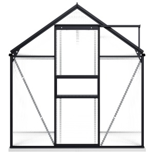 Seră cu cadru de bază, antracit, 3,61 m², aluminiu - Img 3