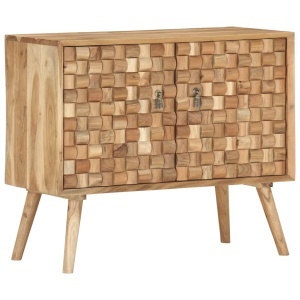 Servantă, 75 x 35 x 65 cm, lemn masiv de acacia - Img 7