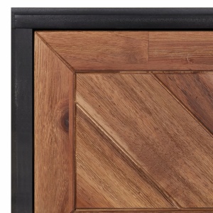 Servantă, 90 x 33,5 x 80 cm, lemn masiv de acacia și MDF - Img 5