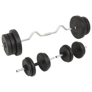 Set de haltere și gantere, 60 kg - Img 2