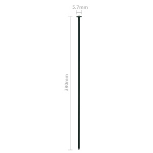 Set gard de iaz arcuit, verde, 77,3 x 26 cm - Img 6