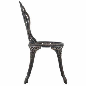 Set mobilier bistro, 3 piese, aluminiu turnat - Img 9