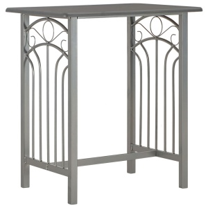 Set mobilier de bar, 3 piese, antracit, lemn și oțel - Img 2