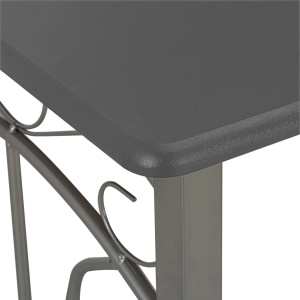 Set mobilier de bar, 3 piese, antracit, lemn și oțel - Img 8
