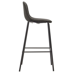 Set mobilier de bar, 3 piese, gri inchis, material textil - Img 7