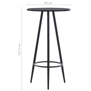Set mobilier de bar, 5 piese, gri inchis, material textil - Img 10