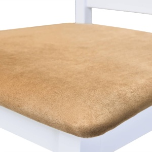 Set mobilier de bar din lemn, masă și 4 scaune, alb - Img 6