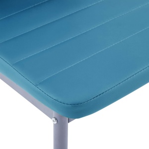 Set mobilier de bucătărie, 5 piese, albastru - Img 11