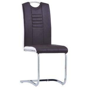 Set mobilier de bucătărie, 5 piese, maro, piele ecologică - Img 5