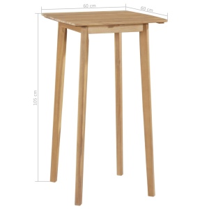 Set mobilier de exterior, 5 piese, lemn masiv de acacia - Img 5