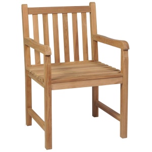Set mobilier de exterior, 5 piese, lemn masiv de tec - Img 4