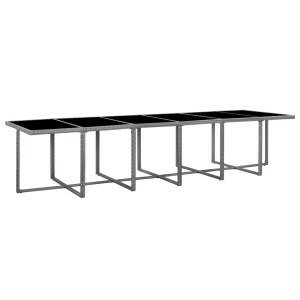 Set mobilier de exterior cu perne 17 piese antracit poliratan - Img 4