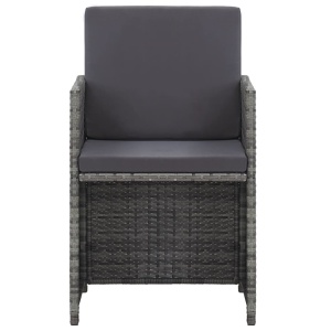 Set mobilier de exterior cu perne 17 piese antracit poliratan - Img 7