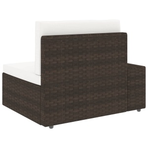 Set mobilier de grădină, 5 piese, maro, poliratan - Img 10
