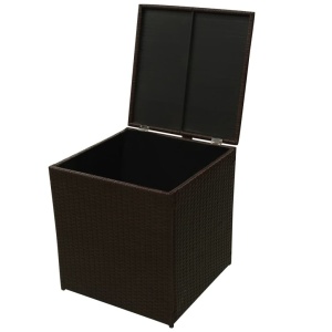Set mobilier de grădină cu perne, 8 piese, maro, poliratan - Img 5