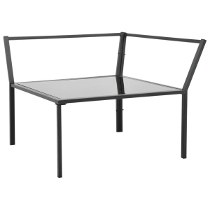 Set mobilier grădină cu perne 5 piese gri inchis aluminiu - Img 9