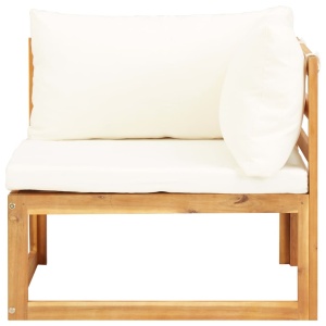 Set mobilier grădină cu perne, 5 piese, lemn masiv acacia - Img 8