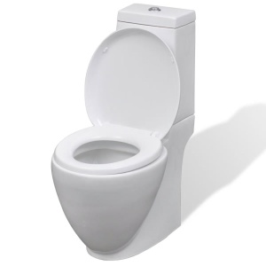 Set Toaletă și Bideu Ceramică Alb - Img 4