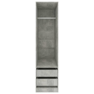 Șifonier cu sertare, gri beton, 50 x 50 x 200 cm, PAL - Img 4